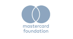 Mastercard Foundation logo gray PNG